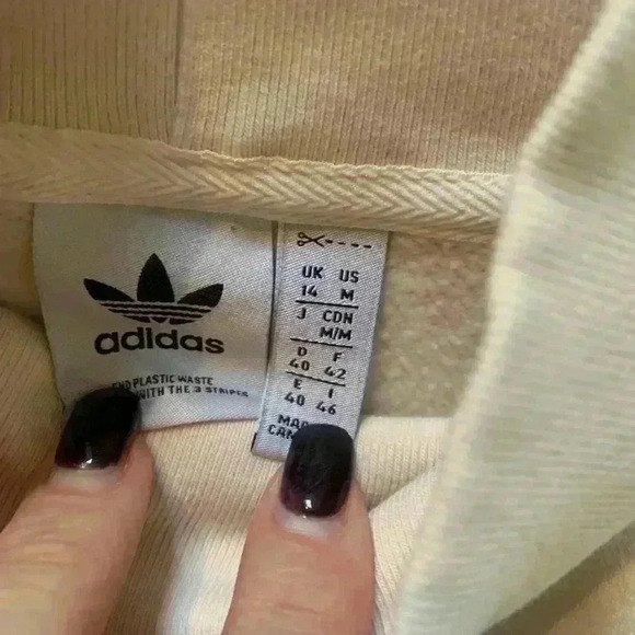 Adidas Woman’s cropped sweatshirt size M - Picture 2 of 7
